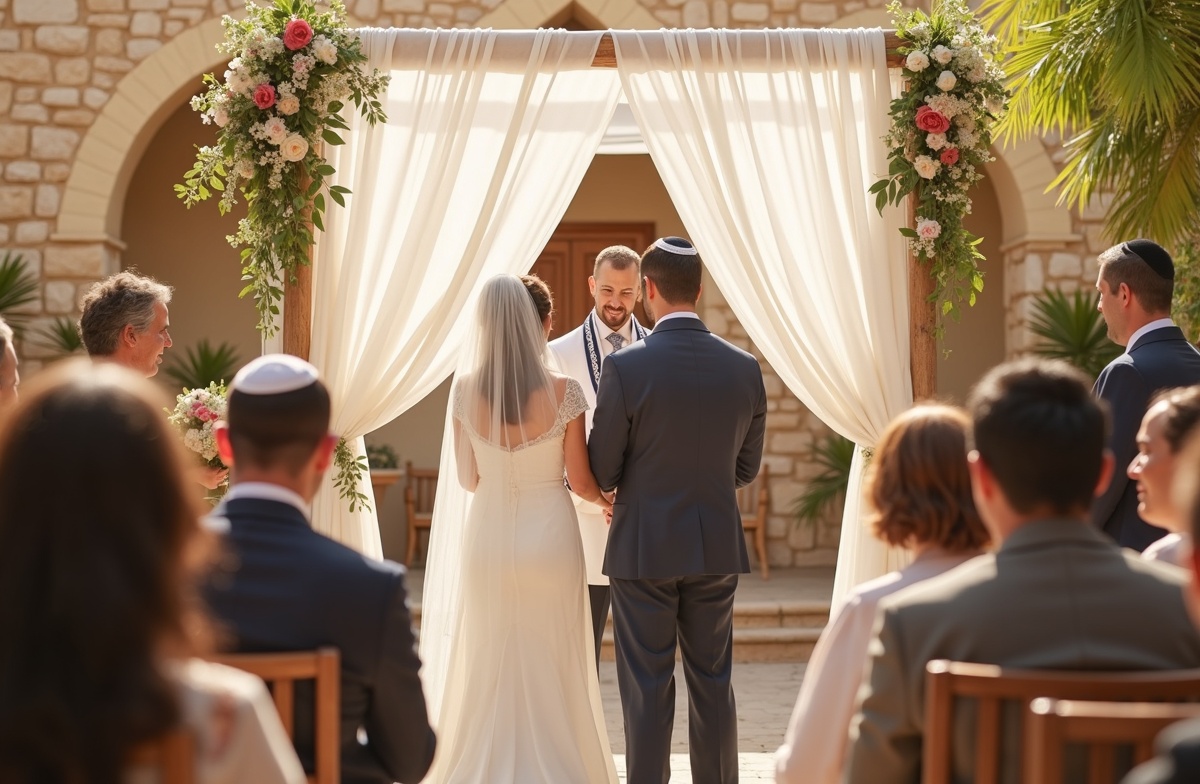 Узнайте все об израильских свадебных традициях: от подготовки и церемонии под хупой до свадебного застолья. Полное руководство для молодоженов и гостей.